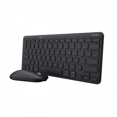 Keyboard and Mouse Trust Lyra Black Monochrome English QWERTY image 1