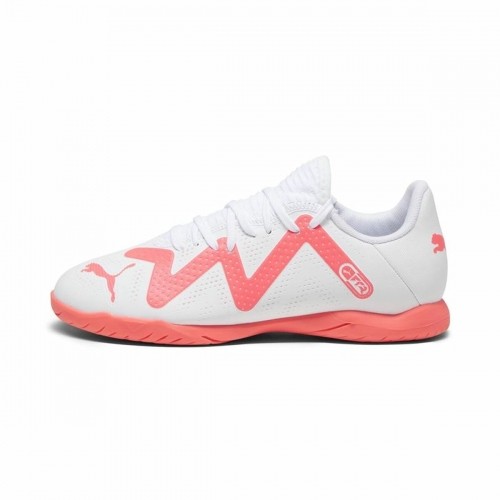 Childrens Football Boots Puma Future Play It White Pink image 1