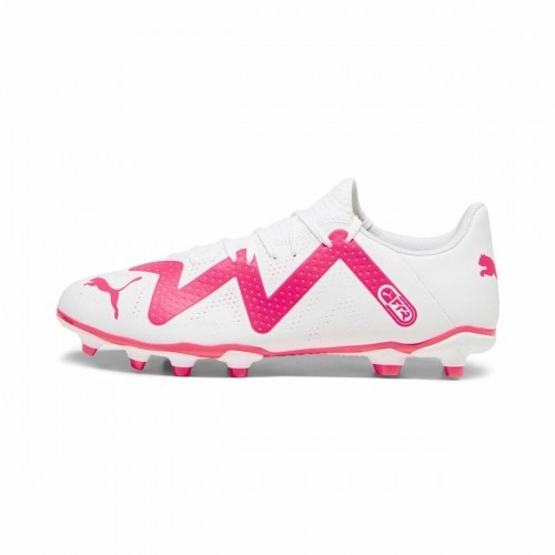 Adult's Football Boots Puma Future Play FG/AG White Fuchsia image 1