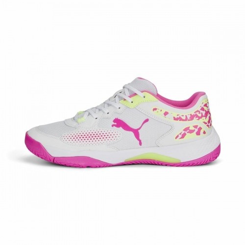 Adult's Padel Trainers Puma Solarcourt RCT White Pink image 1