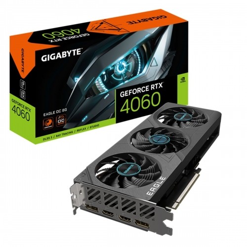 Graphics card Gigabyte GV-N4060EAGLE OC-8GD Geforce RTX 4060 GDDR6 GDDR6X image 1