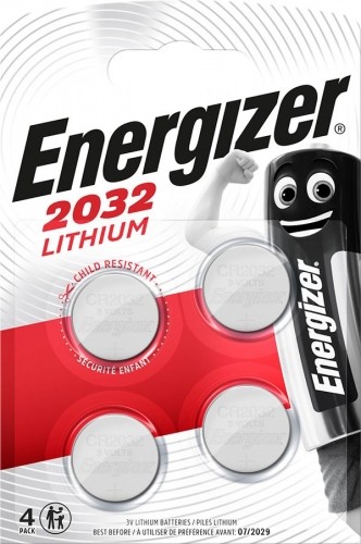 ENERGIZER BATTERIES SPECIALTY CR2032 3V  4 PIECES image 1