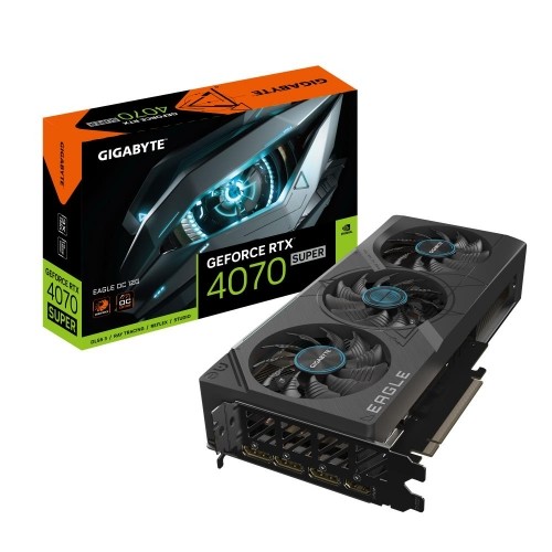 Graphics Card|GIGABYTE|NVIDIA GeForce RTX 4070 SUPER|12 GB|GDDR6X|192 bit|PCIE 4.0 16x|GPU 2535 MHz|1xHDMI|3xDisplayPort|GV-N407SEAGLE_OC-12GD image 1