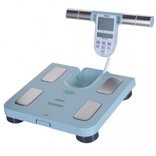 Omron BF511 Square Turquoise Electronic personal scale image 1