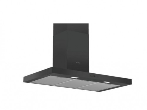 Bosch Serie 2 DWB96BC60 cooker hood Wall-mounted Black 619 m³/h B image 1