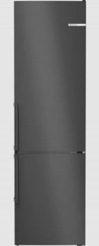 Bosch Serie 4 KGN39OXBT fridge-freezer Freestanding 363 L B Black/Inox image 1