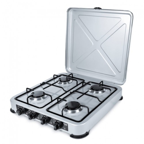 PROMIS KG400 Four-burner gas stove silver image 1