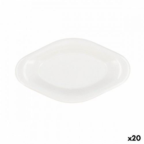 поднос для закусок Quid Select Белый Пластик 17 x 9,5 x 2 cm (20 штук) image 1