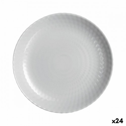 Dessert dish Luminarc Pampille Granit Grey Glass 19 cm (24 Units) image 1