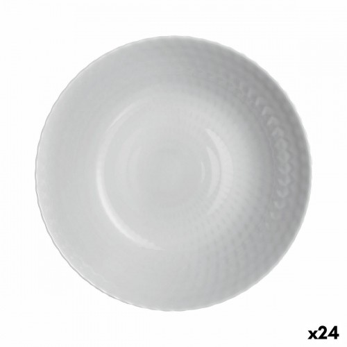Deep Plate Luminarc Pampille Granit Grey Glass 20 cm (24 Units) image 1