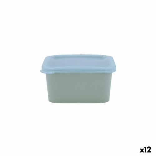 Square Lunch Box with Lid Quid Inspira 430 ml Blue Plastic (12 Units) image 1