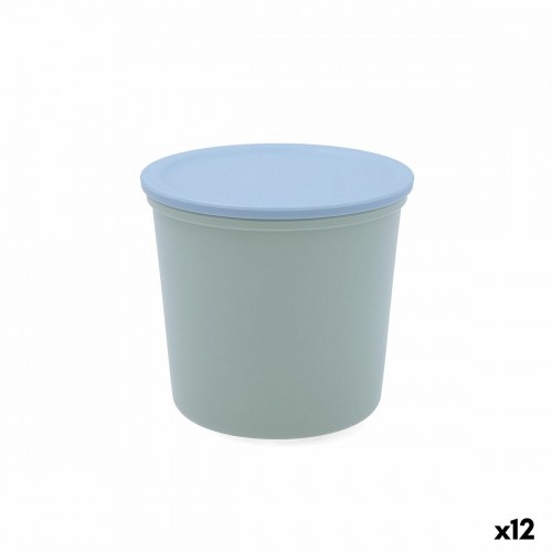 Tin Quid Inspira With lid 500 ml Green Plastic (12 Units) image 1
