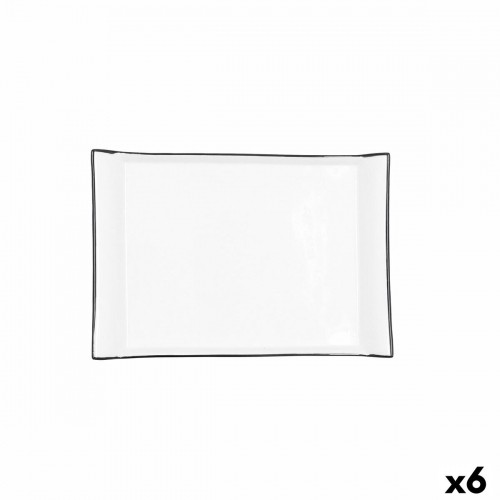 поднос для закусок Quid Gastro Белый Керамика 26 x 18 cm (6 штук) image 1