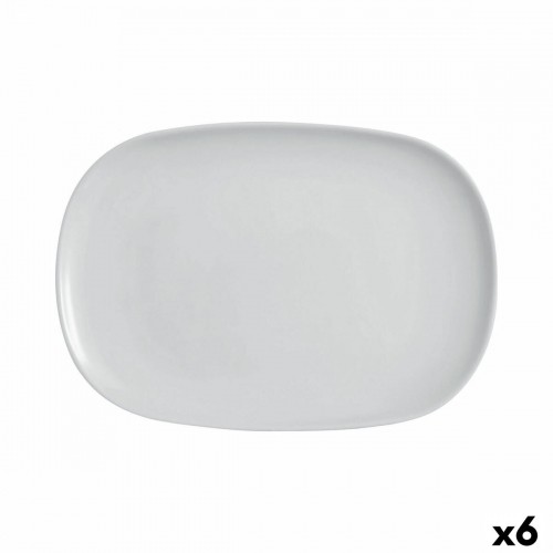 Serving Platter Luminarc Diwali Grey Glass 35 x 24 cm (6 Units) image 1