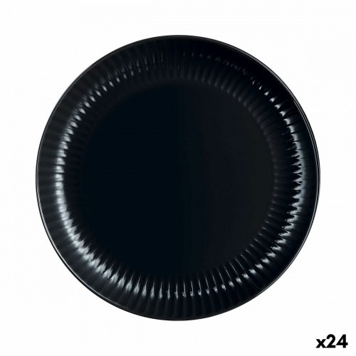 Плоская тарелка Luminarc Cottage Чёрный Cтекло 25 cm (24 штук) image 1