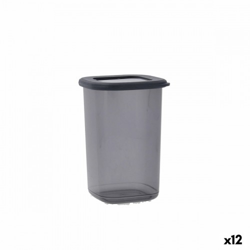 Tin Quid City With lid 1,2 L Grey Plastic (12 Units) image 1