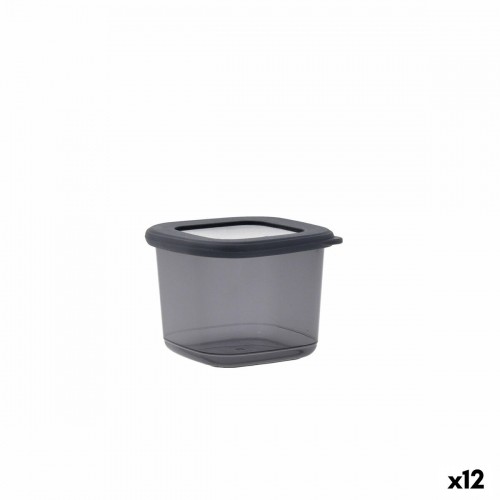Tin Quid City With lid 550 ml Grey Plastic (12 Units) image 1
