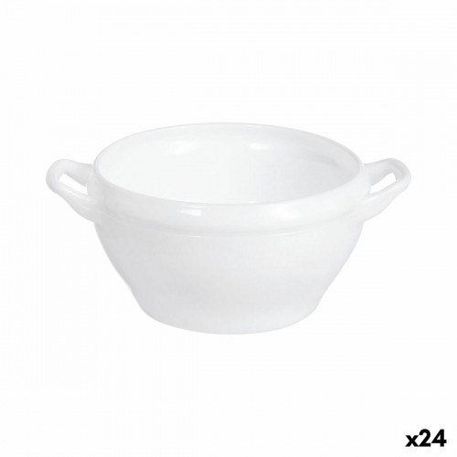 Bowl Luminarc With handles White Glass 540 ml (24 Units) image 1