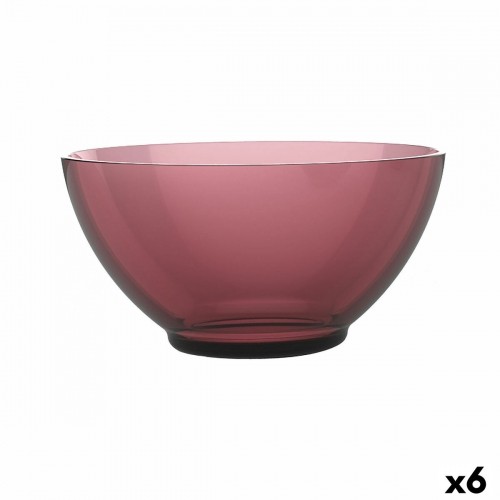 Bowl Luminarc Alba Terracotta Glass 500 ml (6 Units) image 1
