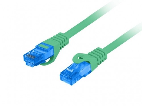 LANBERG PATCHCORD S/FTP CAT.6A 0.5M GREEN LSZH image 1