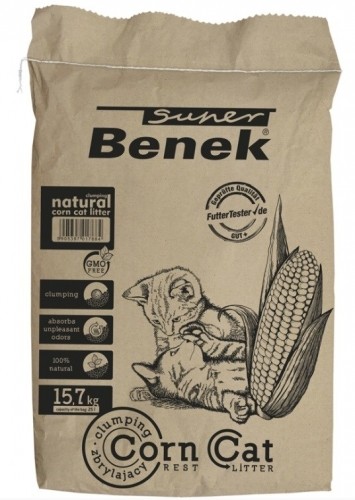 Certech Super Benek Corn Cat - Corn Cat Litter Clumping 25 l image 1