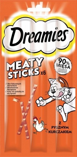 DREAMIES Meaty Sticks Chicken - cat treats - 30 g image 1