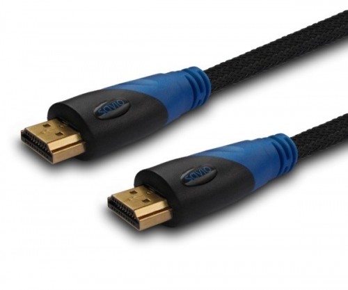 Savio CL-49 HDMI cable 5 m HDMI Type A (Standard) Black,Blue image 1