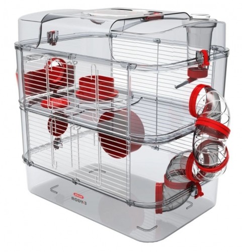 ZOLUX Cage  RODY3 DUO color: red image 1