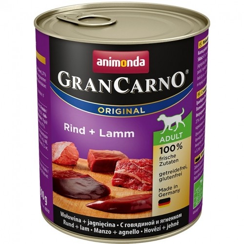 ANIMONDA GranCarno Original Adult Beef with lamb - wet dog food - 800 g image 1