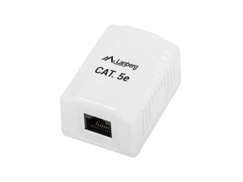 Lanberg OU5-0001-W outlet box RJ-45 White image 1