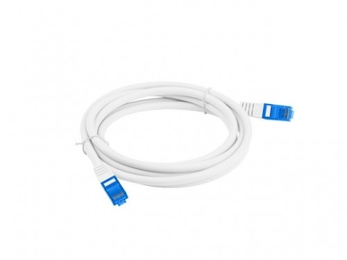 LANBERG PATCHCORD S/FTP CAT.6A 2M WHITE LSZH image 1