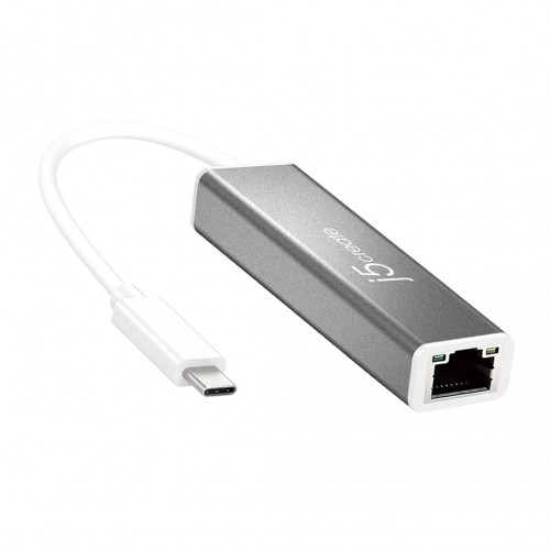 J5 Create j5create USB-C to Gigabit Ethernet Adapter; silver JCE133G-N image 1