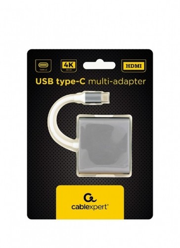Gembird A-CM-HDMIF-02-SG USB graphics adapter 3840 x 2160 pixels Grey image 1