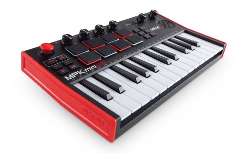 AKAI MPK Mini Play MK3 Control keyboard Pad controller MIDI USB Black, Red image 1