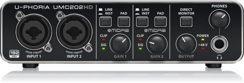 Behringer UMC202HD recording audio interface image 1