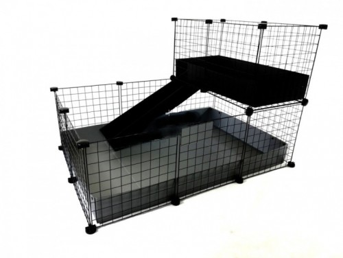 C&C modular cage one-storey 3x2 + Loft 2x1 + Silver ramp image 1