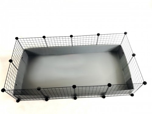 C&C Modular cage 4x2 145 x 75 cm silver image 1