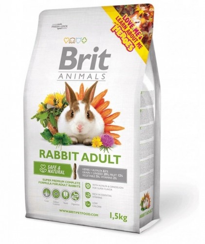 BRIT Animals Rabbit Adult Complete - rabbit food - 1.5kg image 1