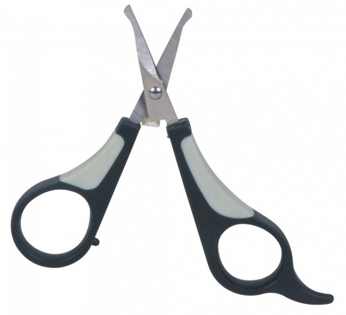 TRIXIE 2360 pet grooming scissors Black, Grey, Stainless steel Ambidextrous Universal image 1