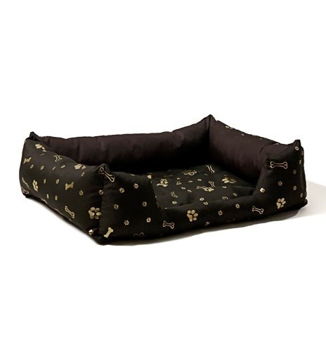 GO GIFT Dog bed XL - brown - 75x55x15 cm image 1