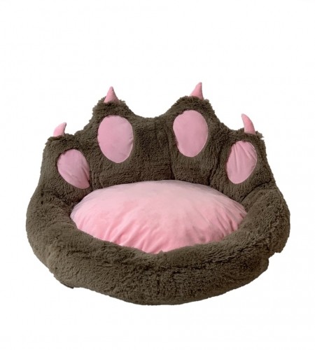 GO GIFT Dog and cat bed - brown - 75x75 cm image 1