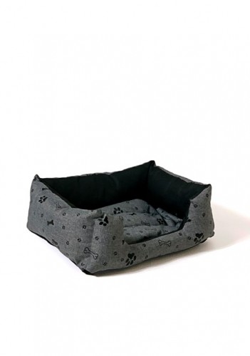 GO GIFT Dog bed L - graphite - 65x45x15 cm image 1