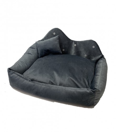 GO GIFT Prince grey XXL - pet bed - 70 x 55 x 12 cm image 1