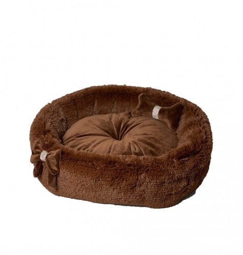 GO GIFT Cocard chocolate L - pet bed - 55 x 52 x 18 cm image 1