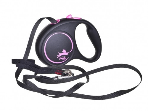 Flexi Black Design S 5 m Dog Retractable lead image 1