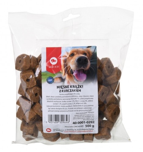 MACED Meat discs with chicken for dog- 500 g image 1