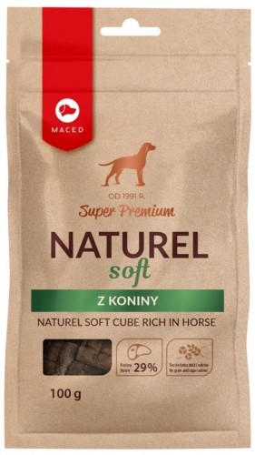 MACED Naturel soft cube rich in horse - Dog treat - 100g image 1