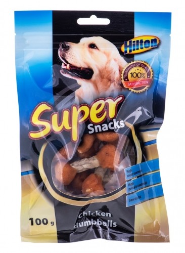 HILTON Chicken dumbbells - Dog treat - 100 g image 1