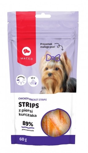 MACED Chicken breast strips - Dog treat - 60g image 1