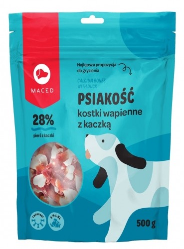 MACED Calcium bones with duck  - dog chew - 500g image 1